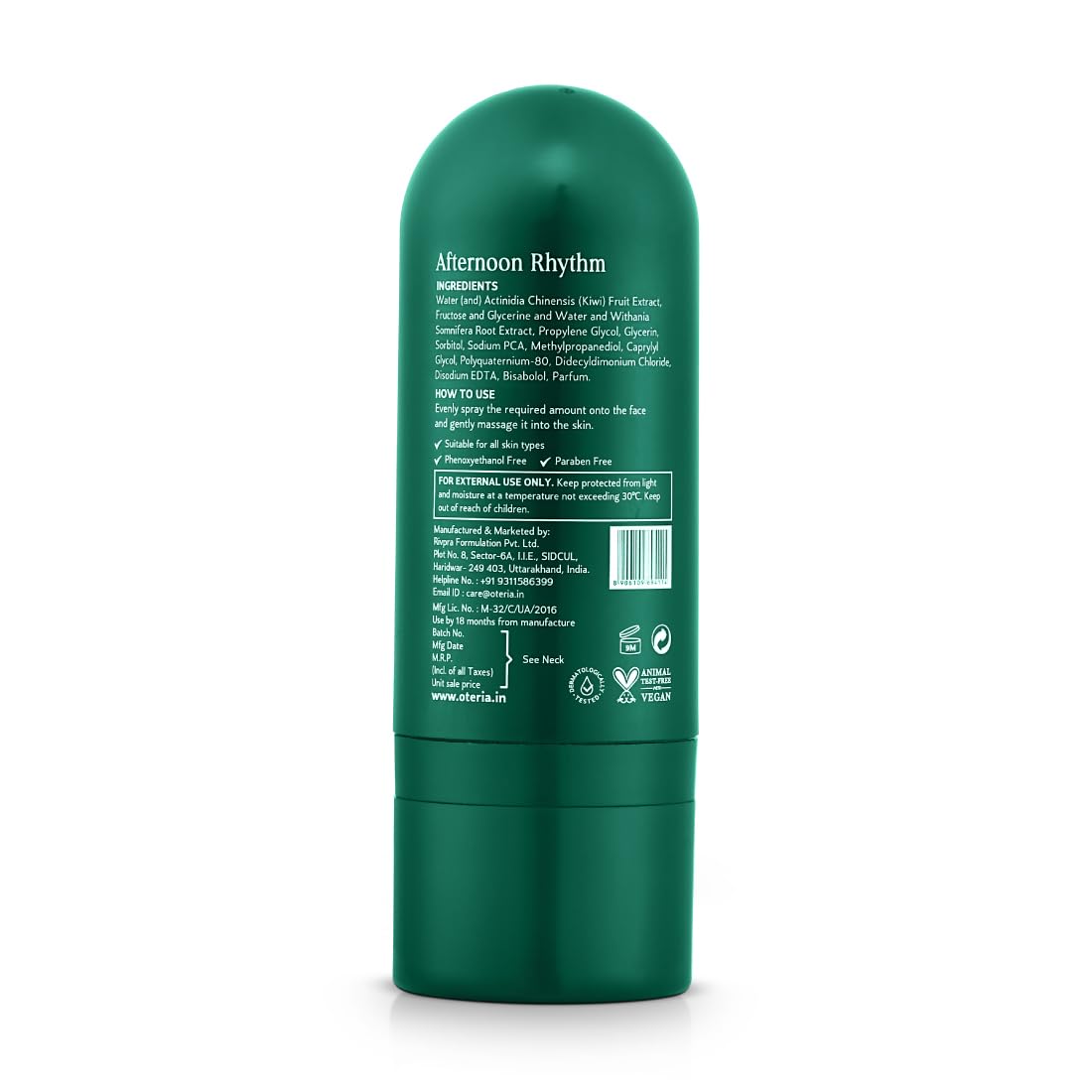 Radiant Kiwi Mist (50ML) | With Fresh Kiwi Fruit Cells | Combats Blue Light Pollution