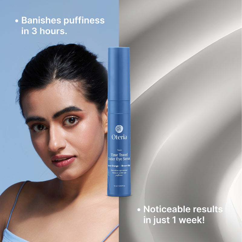 Time Travel Eye Serum (15ML) | With Sweet Orange And Brown Algae | Reduces Dark Circles And Puffiness