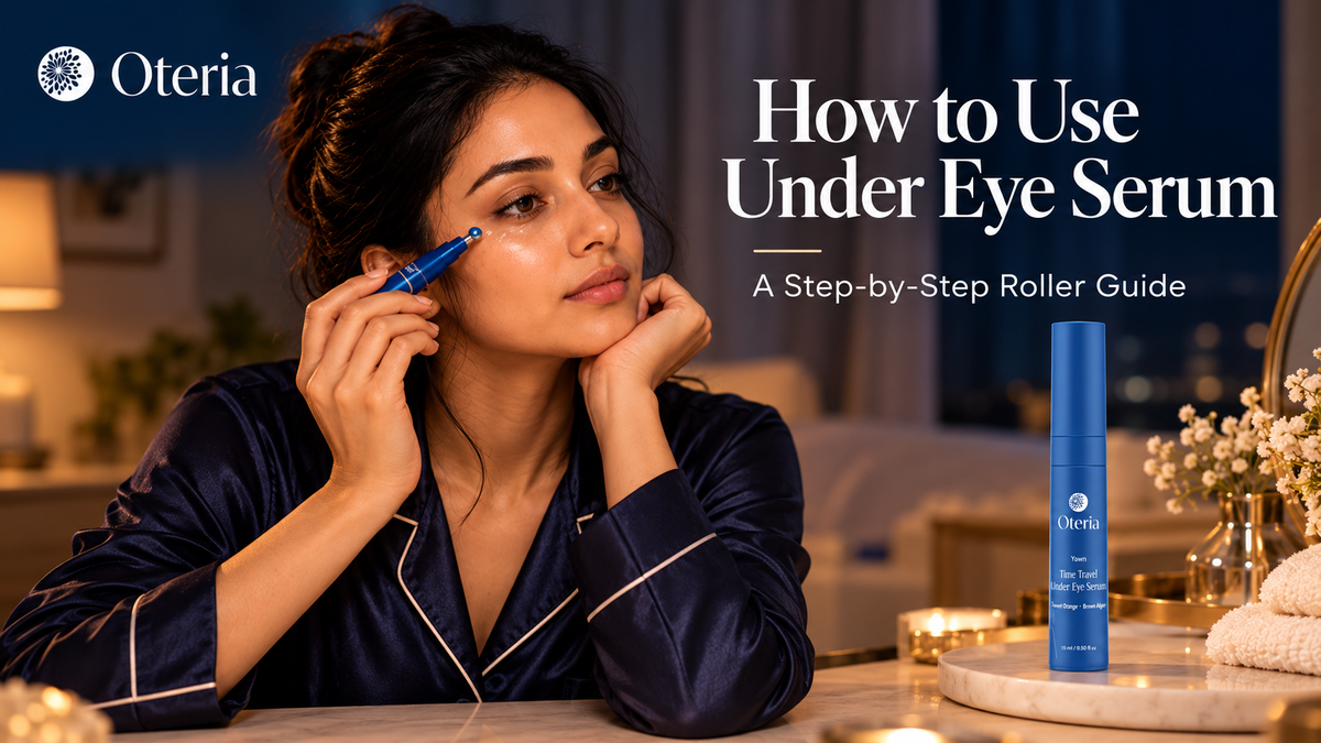 How to Apply Under Eye Serum With a Roller