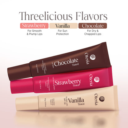 Chocolate Tinted Lip Balm | With Cocoa Butter, Encapsulated Peptides & Vitamin E | Smooth, Plump Lips