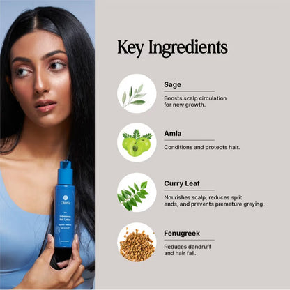 ठूलो कपालको लोशन | लिभ इन हेयर मास्क लोशन | सुख्खा कपालको लागि मेथी र अमलाको साथ | समयपूर्व कपाल सेतो हुनबाट रोक्छ