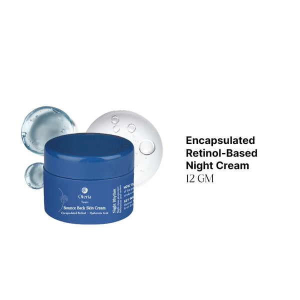 Bounce Back Skin Cream | With Encapsulated Retinol and Hyaluronic Acid | Night Skin Repair Cream